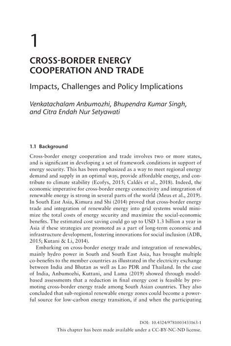 InternationalCooperationandStandardsforCross-BorderEnergyTrade